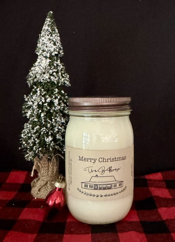 Merry Christmas - Pint Size Mason Jar Candle
