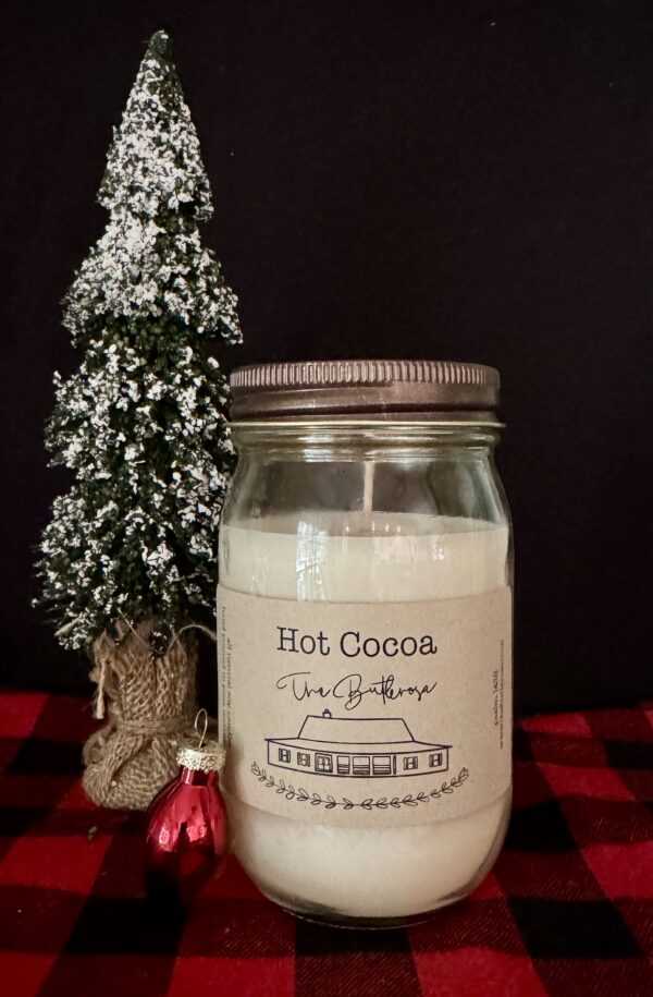 Hot Cocoa - Pint Size Mason Jar Candle