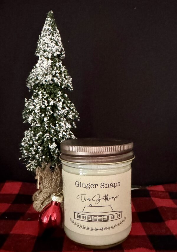 Gingersnaps - Half Pint Size Mason Jar Candle