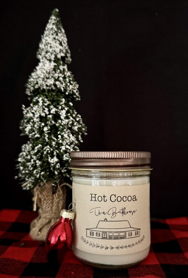 Hot Cocoa - Half Pint Size Mason Jar Candle