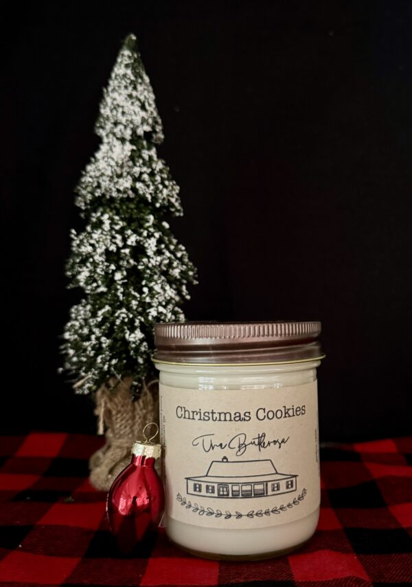 Christmas Cookies - Half Pint Size Mason Jar Candle