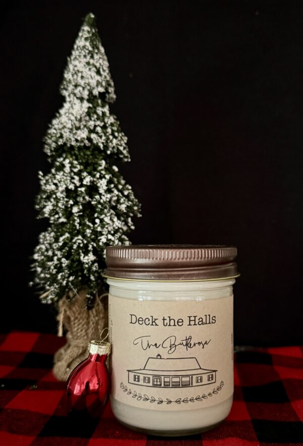 Deck the Halls - Half Pint Size Mason Jar Candle