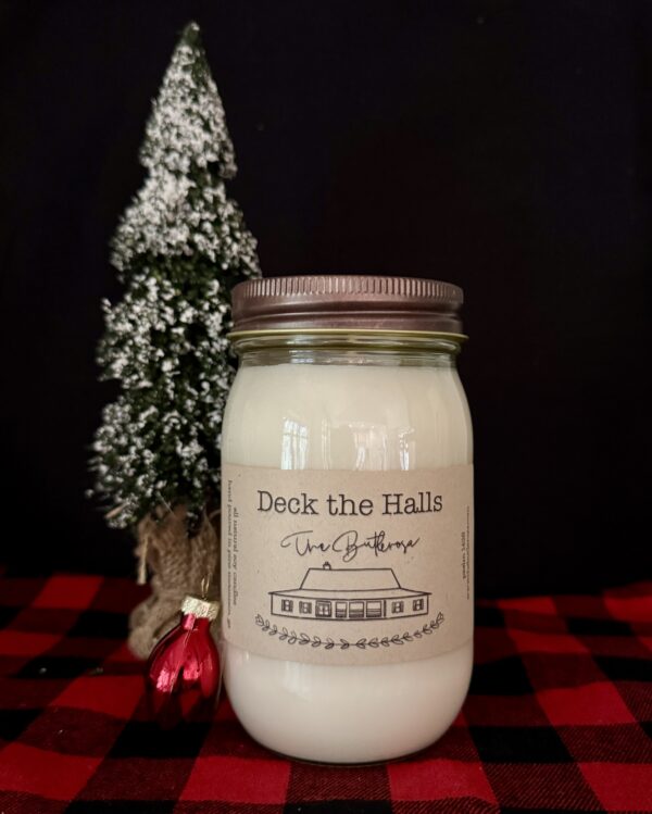 Deck the Halls - Pint Size Mason Jar Candle