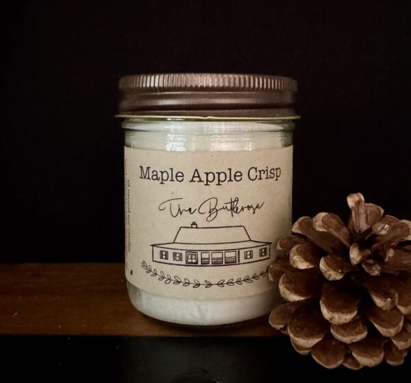 Maple Apple Crisp - Half Pint Size Mason Jar Candle