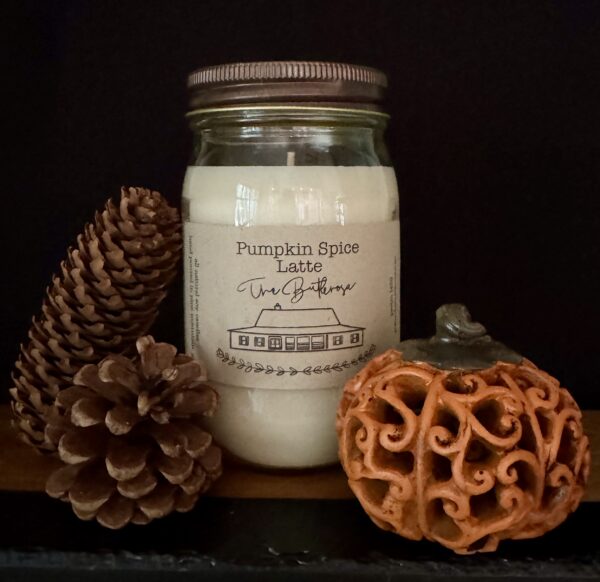 Pumpkin Spice Latte - Pint Size Mason Jar Candle