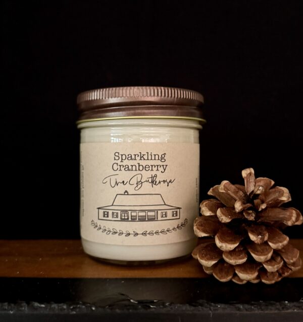 Sparkling Cranberry - Half Pint Size Mason Jar Candle