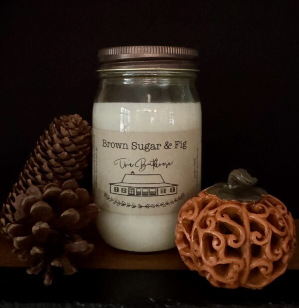 Brown Sugar & Fig - Pint Size Mason Jar Candle