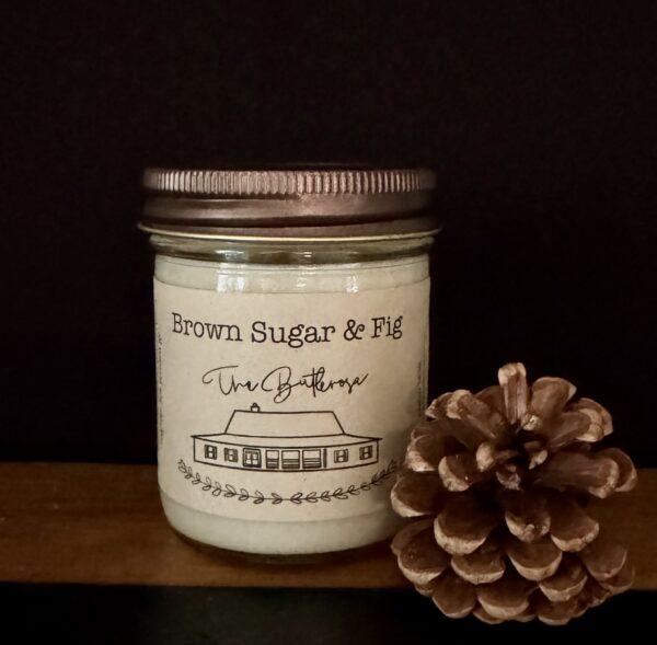 Brown Sugar & Fig - Half Pint Size Mason Jar Candle